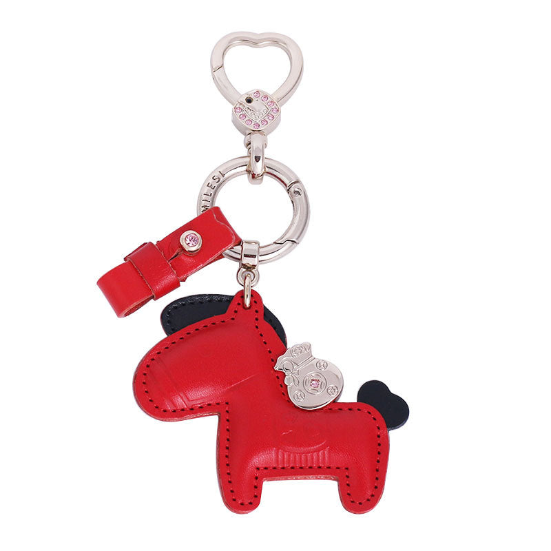 Wholesale Women High-end Handmade Zinc Alloy Leather Keychains